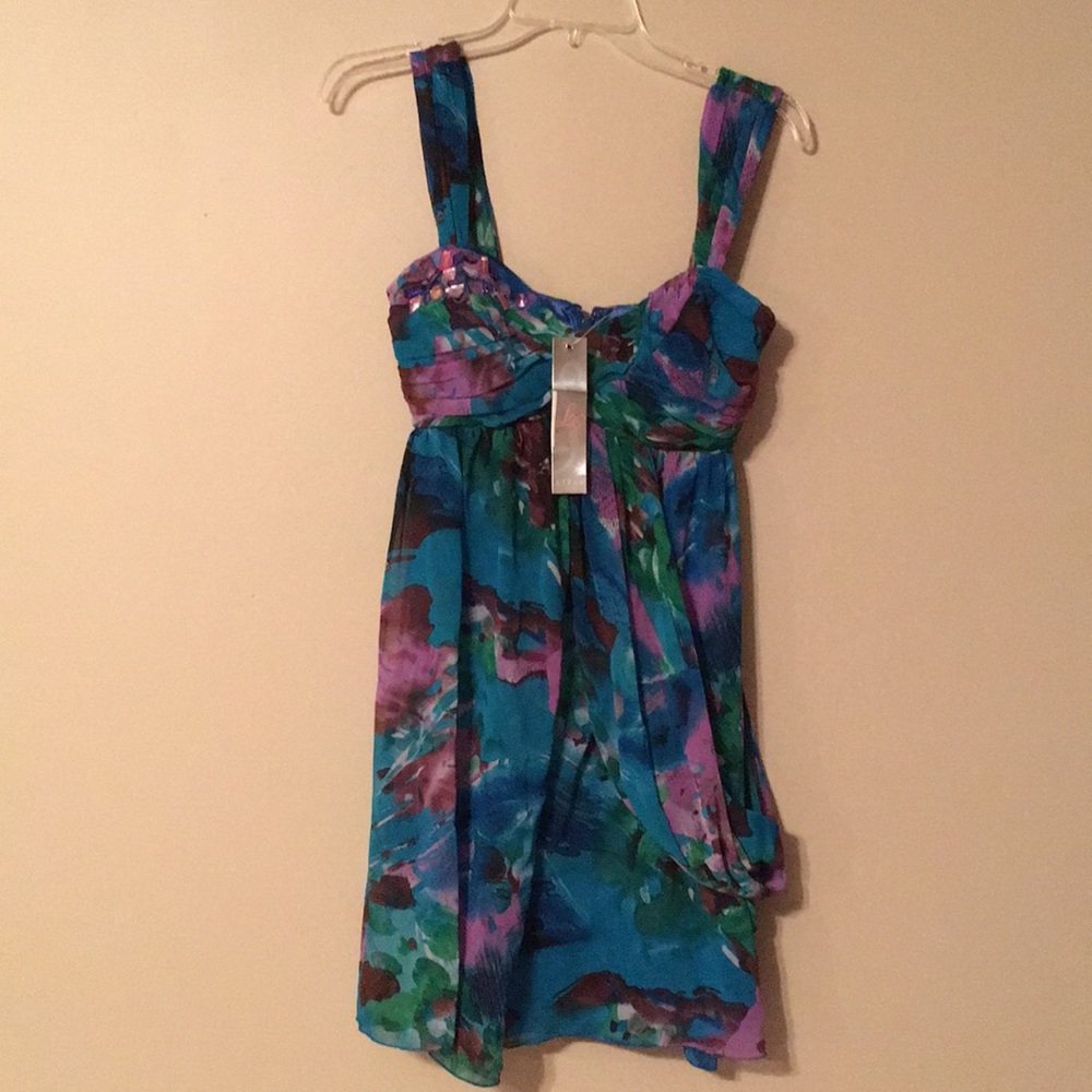NWT Lipsy Sea Flower Babydoll Dress